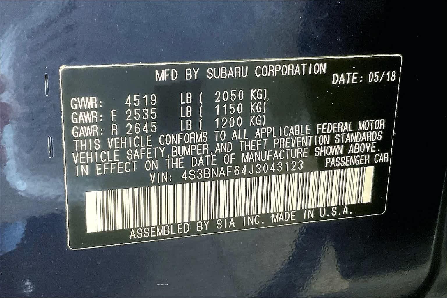 2018 Subaru Legacy Premium - Photo 35