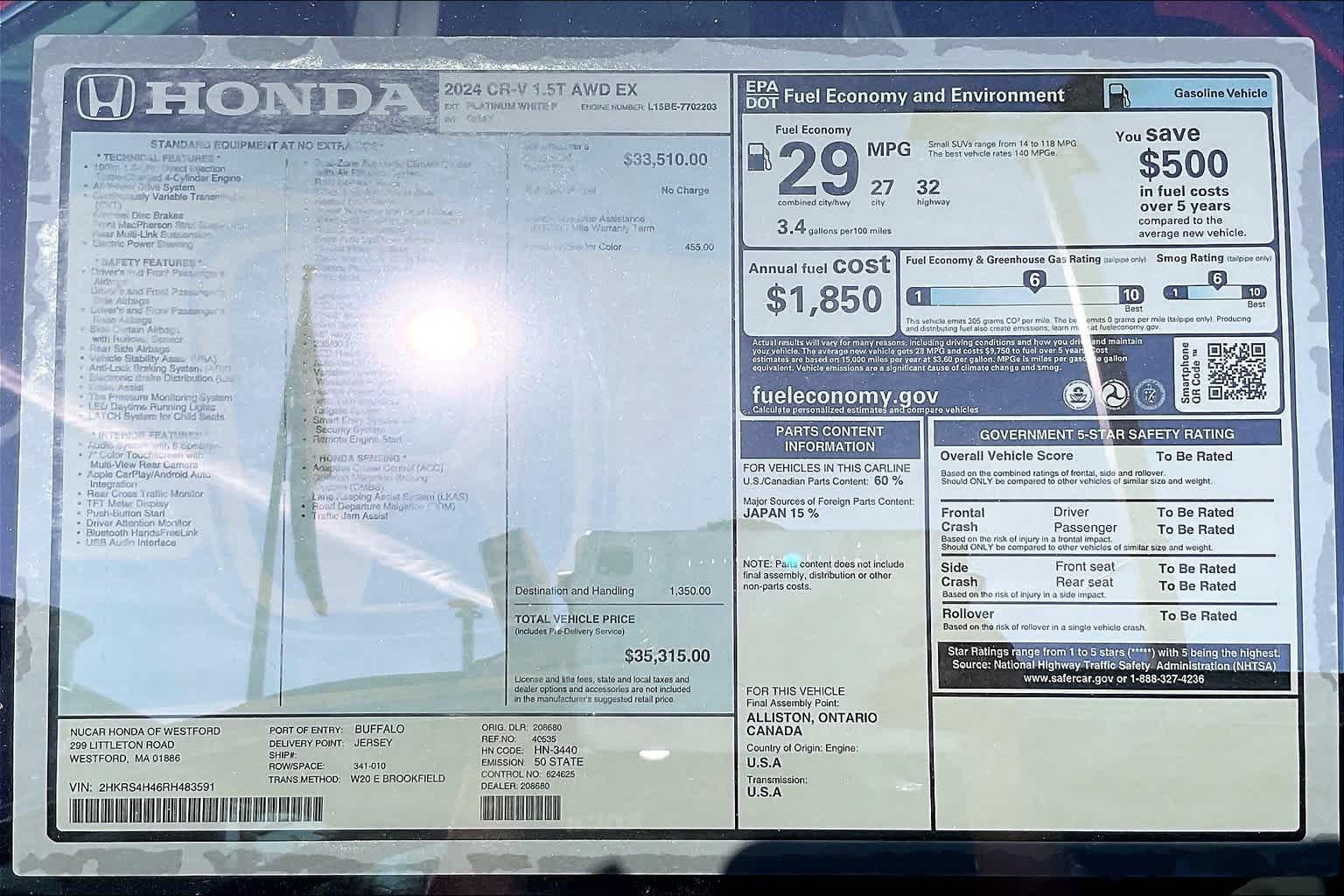 2024 Honda CR-V EX - Photo 16