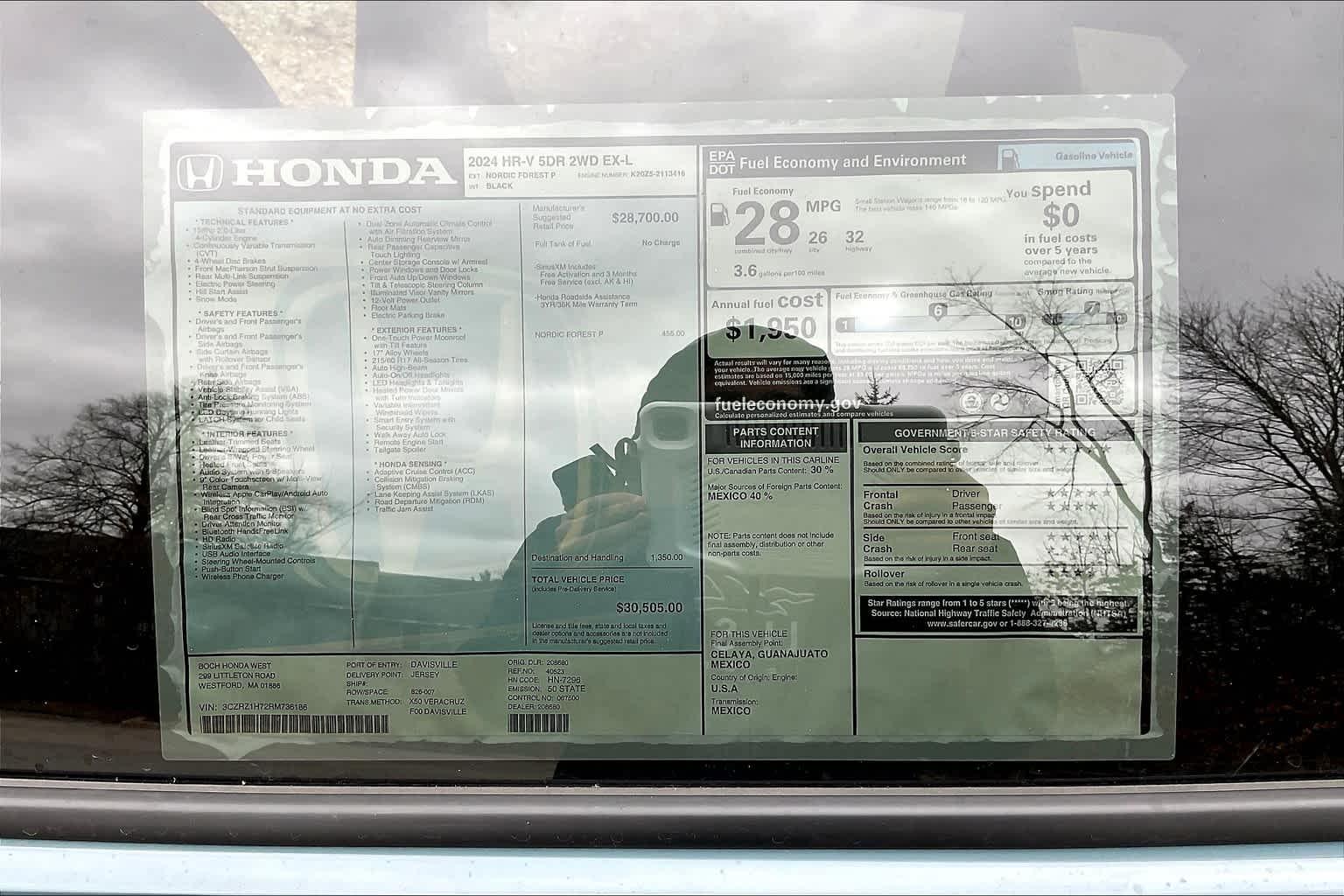 2024 Honda HR-V EX-L - Photo 17