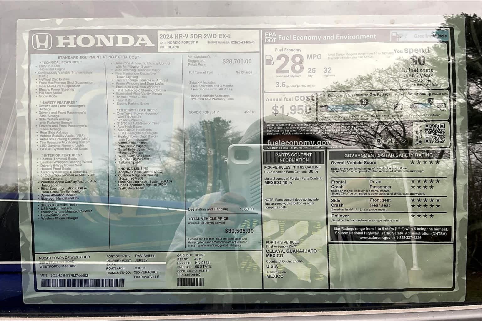 2024 Honda HR-V EX-L - Photo 16