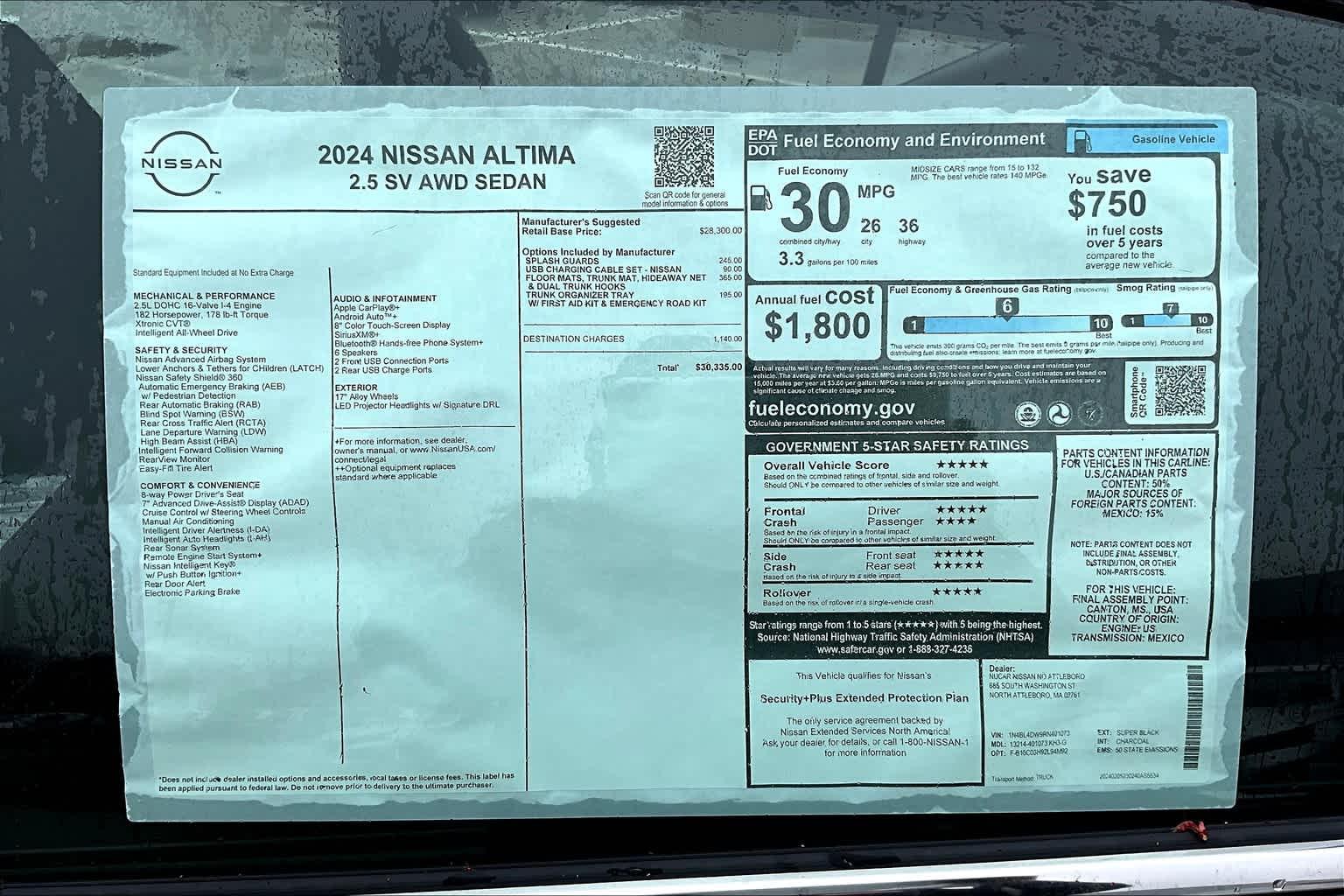 2024 Nissan Altima 2.5 SV - Photo 17