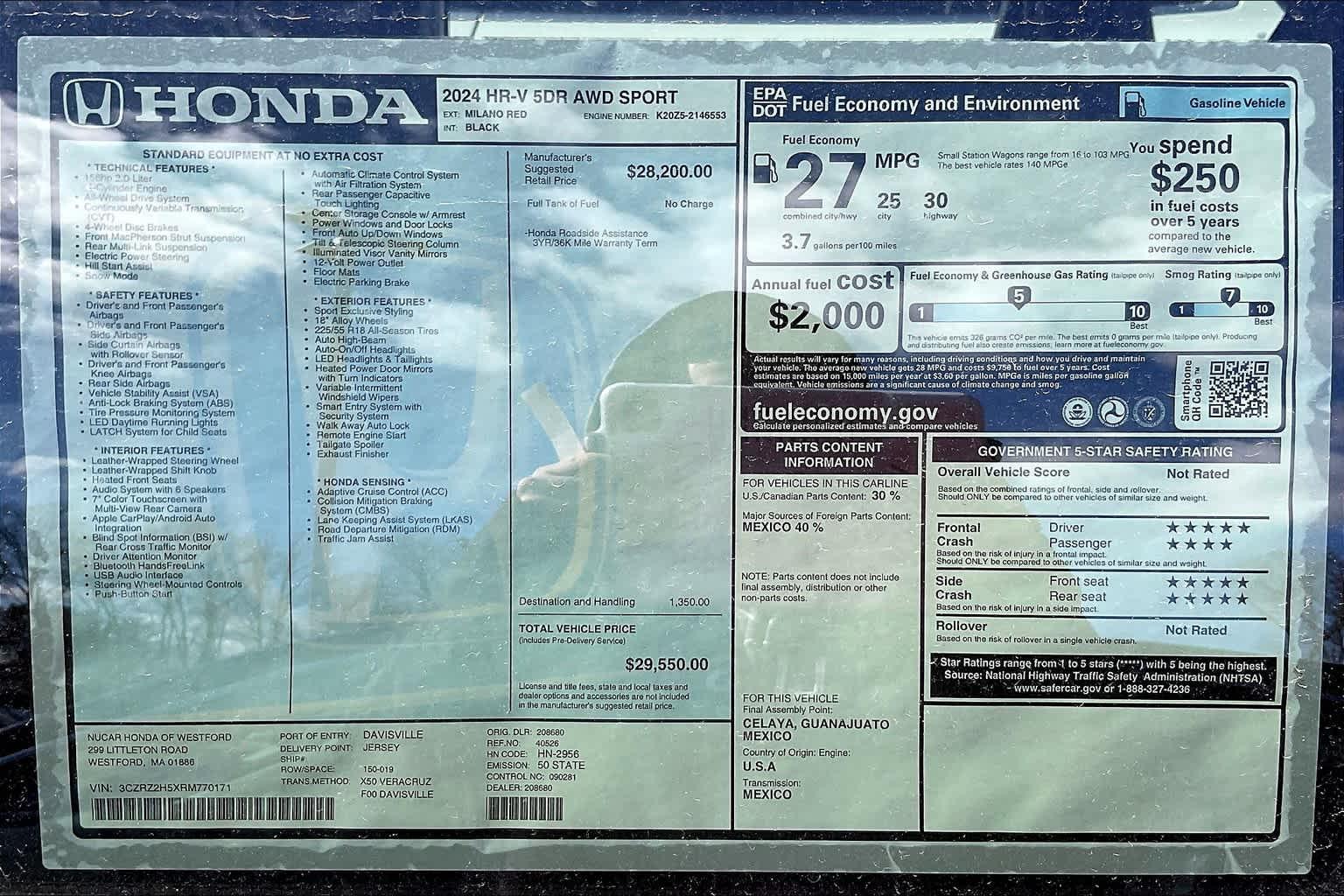 2024 Honda HR-V Sport - Photo 16