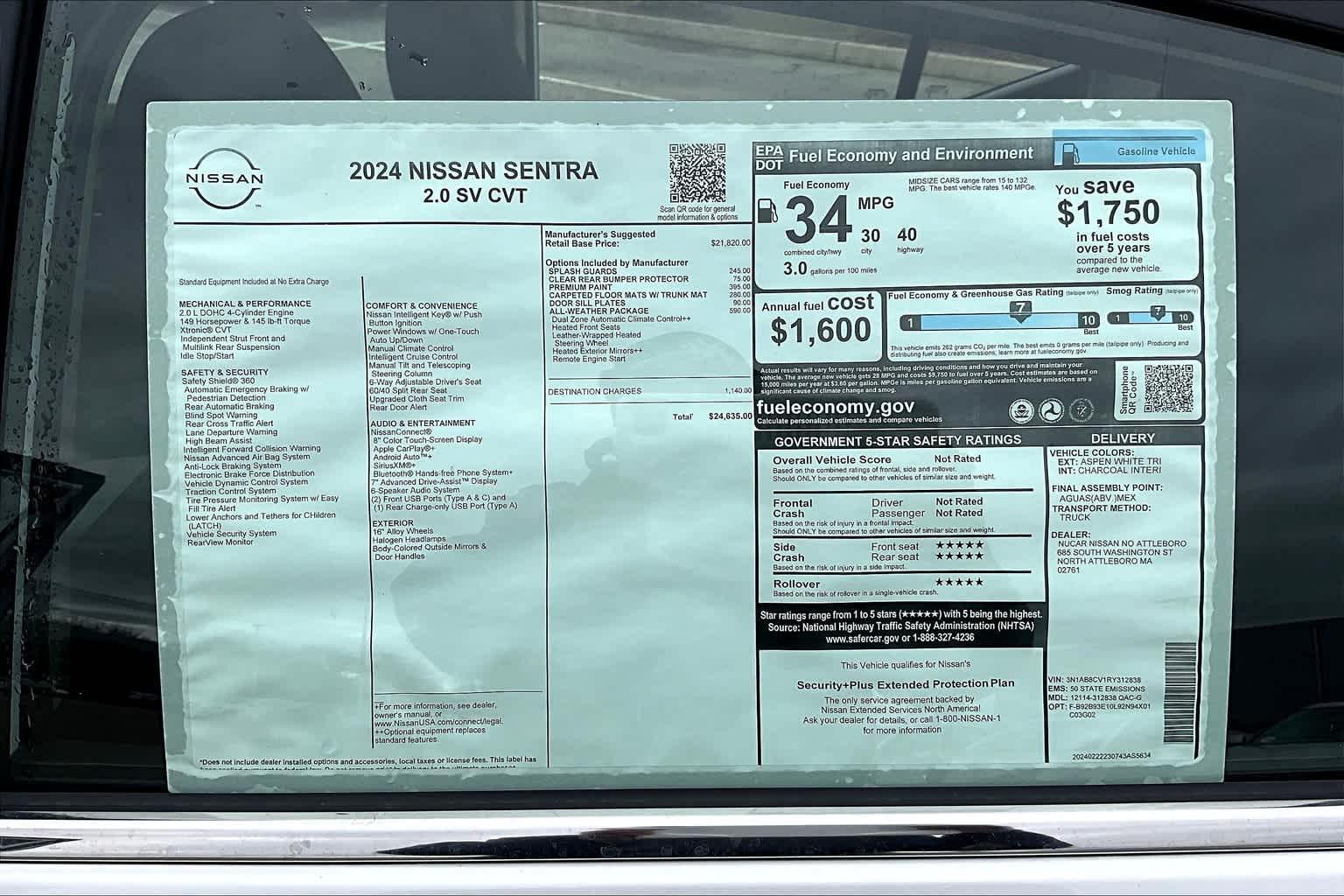 2024 Nissan Sentra SV - Photo 17